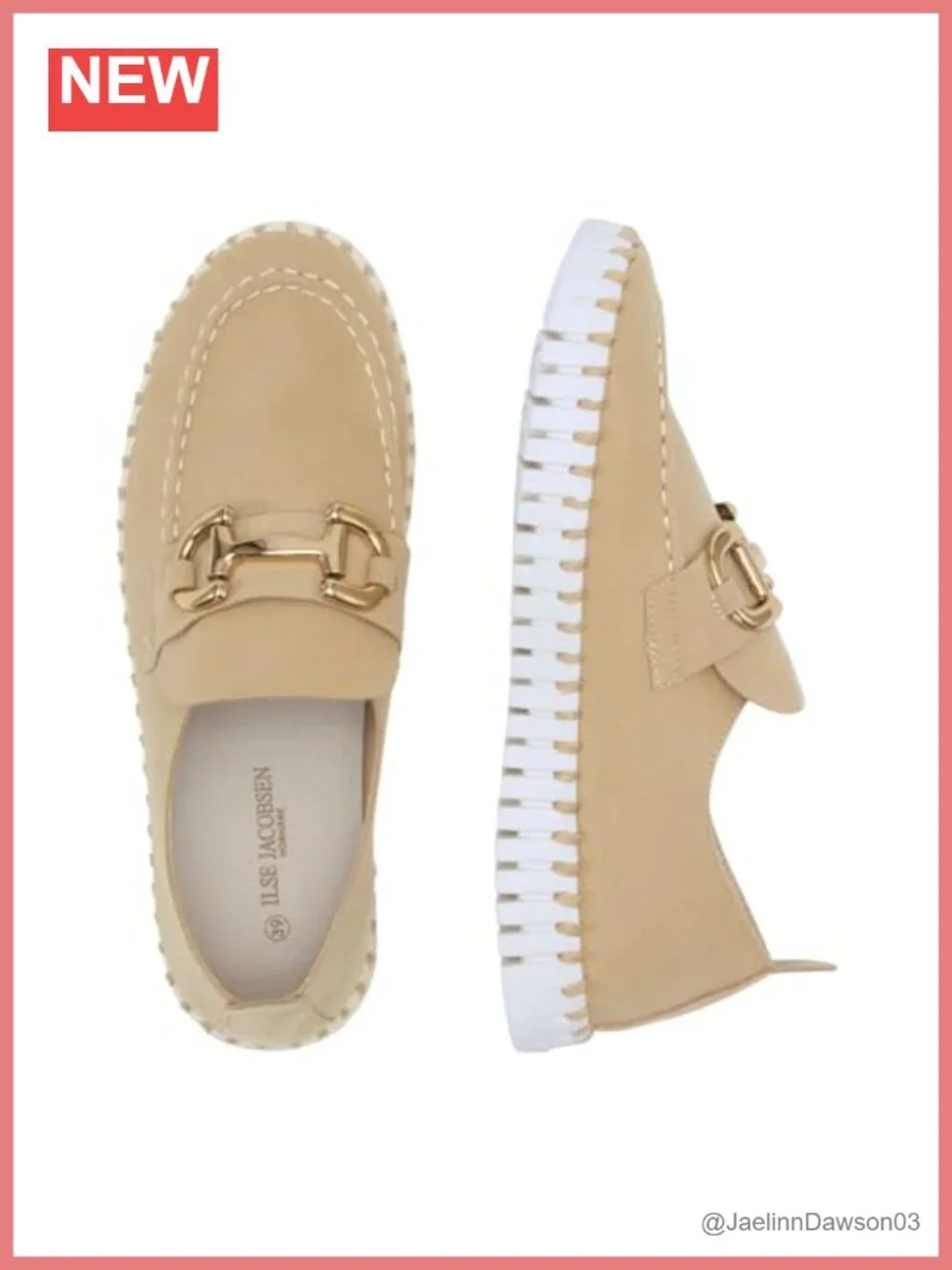 Ilse Jacobsen Tulip Loafer Slip-On Flat Shoes Women's Rubber Sole